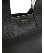 TOSCA BLU FRAPPE Sac moyen en cuir avec bandouli&egrave;re Noir - Sacs pour Femme - 3