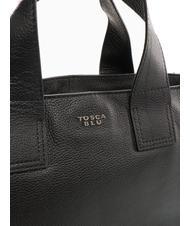 TOSCA BLU FRAPPE Sac en cuir avec bandouli&egrave;re Noir - Sacs pour Femme - 3