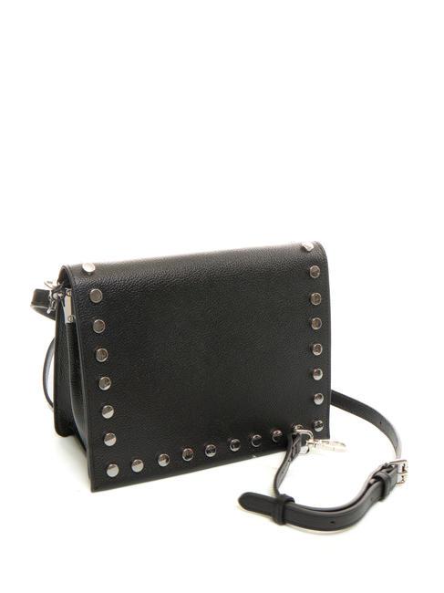 CONFETTI Sac bandouli&egrave;re en cuir Noir - Sacs pour Femme