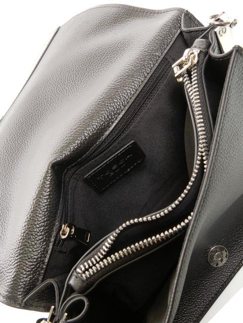 CONFETTI Sac bandouli&egrave;re en cuir Noir - Sacs pour Femme