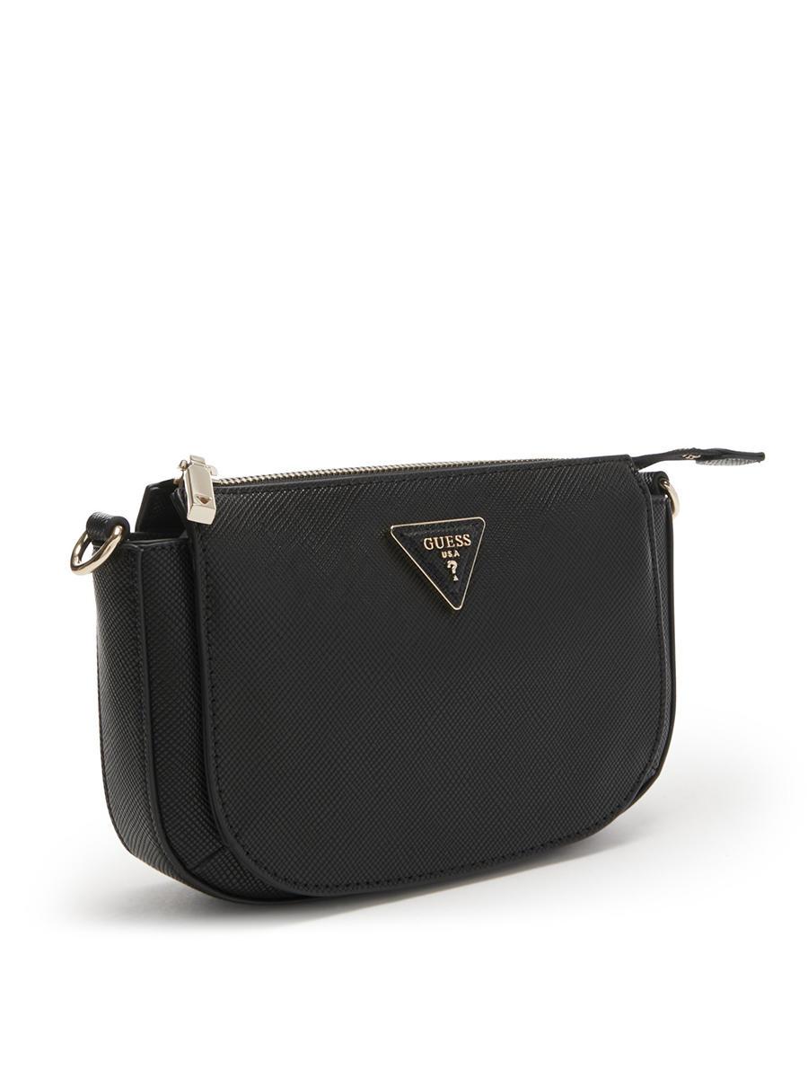 Guess Brynlee Mini Sac Bandouli re Noir Achetez Prix Outlet