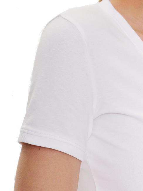 MINI TRIANGLE T-shirt col V blanc pur - T-shirt