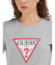 GUESS ORIGINAL LOGO T-shirt à logo gris chiné clair m - T-shirt - 4