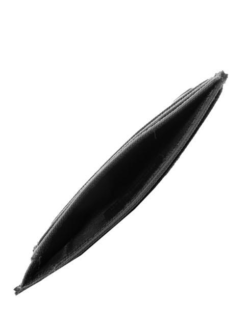 MACBETH Porte-cartes en cuir et tissu Noir - Portefeuilles Homme