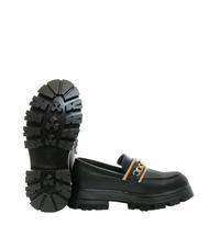 ALVIERO MARTINI PRIMA CLASSE GEO CLASSIC Mocassin plateforme avec cha&icirc;ne Noir - Chaussures Femme - 5