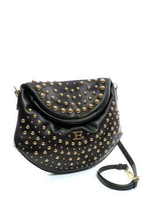 PRINCESS Sac bandouli&egrave;re avec clous or noir - Sacs pour Femme