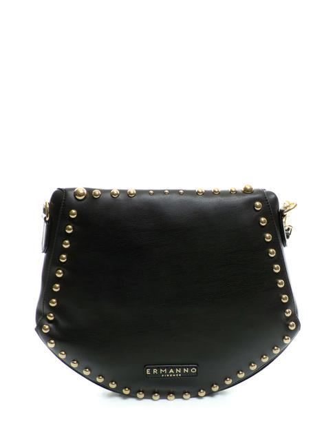 PRINCESS Sac bandouli&egrave;re avec clous or noir - Sacs pour Femme