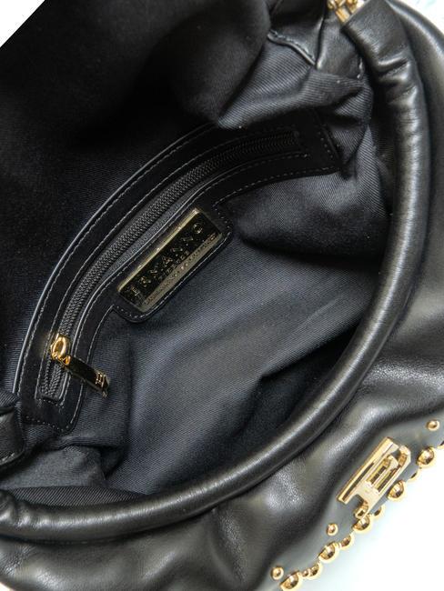 PRINCESS Sac bandouli&egrave;re avec clous or noir - Sacs pour Femme