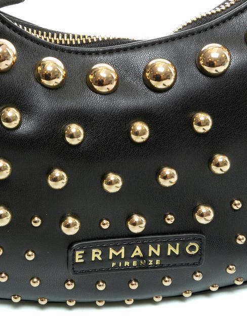 PRINCESS Sac bandouli&egrave;re avec clous or noir - Sacs pour Femme