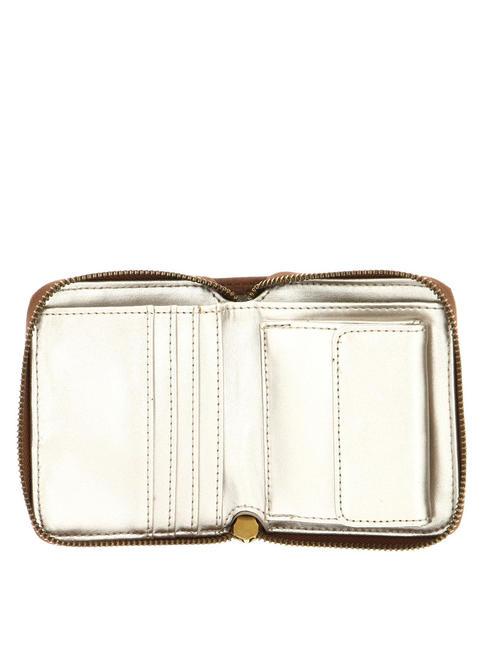 LAUREL S Portefeuille zipp&eacute; COGNAC - Portefeuilles Femme