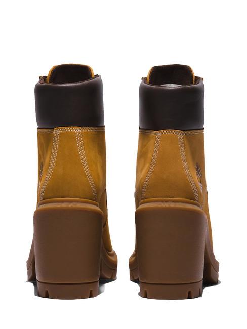 ALLINGTON Bottine à lacets avec talon en nubuck blé - Chaussures Femme