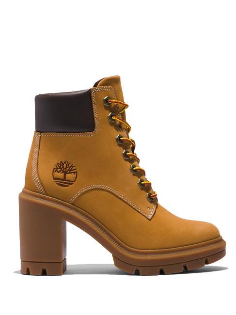 ALLINGTON Bottine à lacets avec talon en nubuck blé - Chaussures Femme