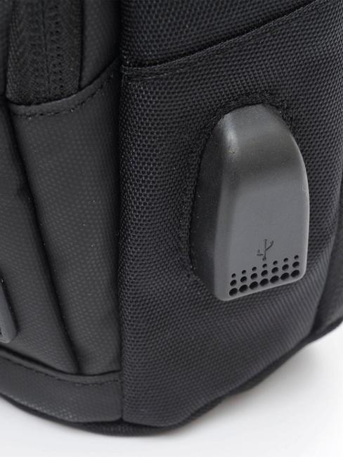 BULLY Sac &agrave; dos &agrave; une &eacute;paule noir - Sacs en Bandouli&egrave;res pour Homme