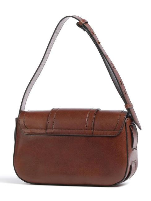 BENEDETTA Sac bandouli&egrave;re en cuir MARRON - Sacs pour Femme