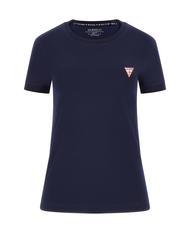 GUESS MINI TRIANGLE T-shirt coupe slim bleu noirci - T-shirt - 4