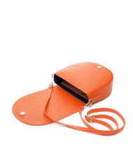 SPALDING TOURIST FRANCY Sac bandouli&egrave;re en cuir orange - Sacs pour Femme - 5