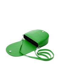 SPALDING TOURIST FRANCY Sac bandouli&egrave;re en cuir l'herbe verte - Sacs pour Femme - 5
