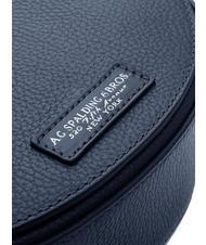 SPALDING TOURIST FRANCY Sac bandouli&egrave;re en cuir bleu - Sacs pour Femme - 4