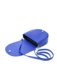 SPALDING TOURIST FRANCY Sac bandouli&egrave;re en cuir bleu - Sacs pour Femme - 5