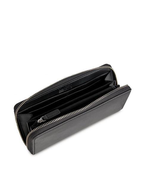 TH JEANS Grand portefeuille zipp&eacute; autour le noir - Portefeuilles Femme
