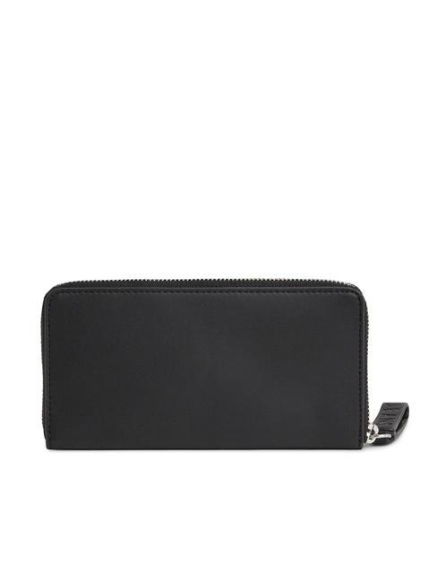 TH JEANS Grand portefeuille zipp&eacute; autour le noir - Portefeuilles Femme