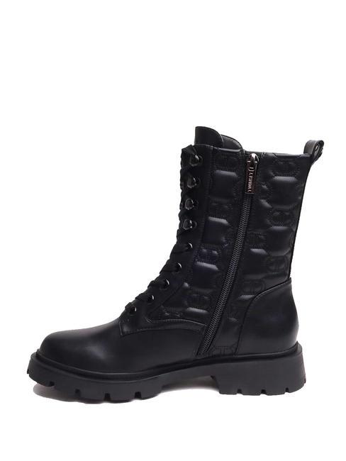LOGO MATELASSE Bottines amphibiennes noir - Chaussures Femme