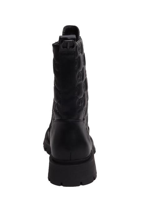 LOGO MATELASSE Bottines amphibiennes noir - Chaussures Femme