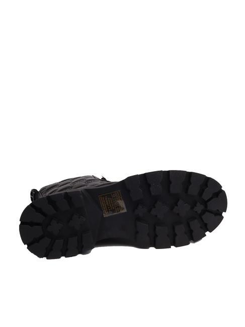 LOGO MATELASSE Bottines amphibiennes noir - Chaussures Femme
