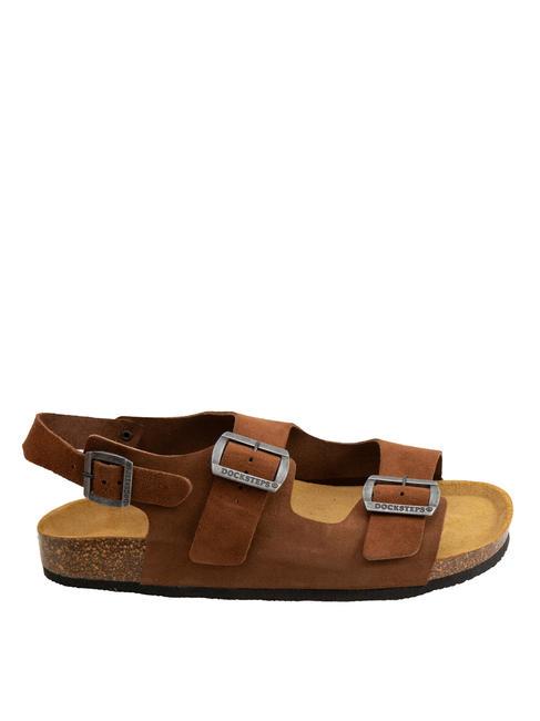 VEGA Sandale pantoufle en daim le tabac - Chaussures Homme
