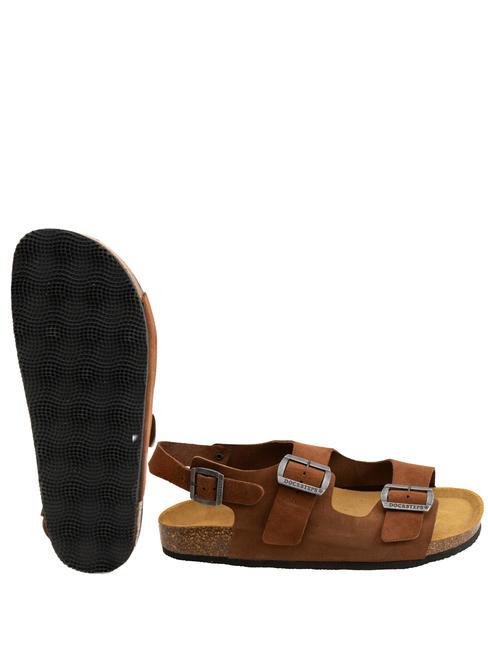 VEGA Sandale pantoufle en daim le tabac - Chaussures Homme