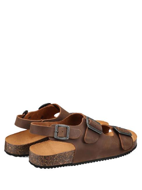 VEGA Sandale pantoufle en daim le tabac - Chaussures Homme