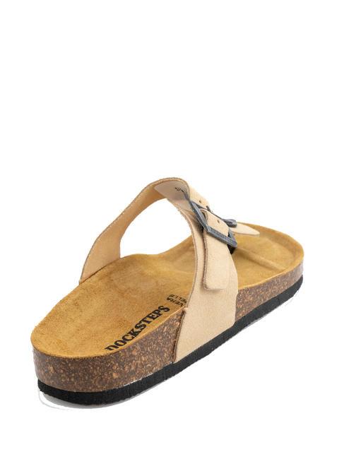 VEGA Sandale tong en daim taupe - Chaussures Femme