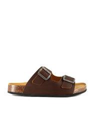 DOCKSTEPS VEGA Sandale en cuir &agrave; double boucle marron fonc&eacute; - Chaussures Homme - 2