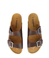 DOCKSTEPS VEGA Sandale en cuir &agrave; double boucle marron fonc&eacute; - Chaussures Homme - 3