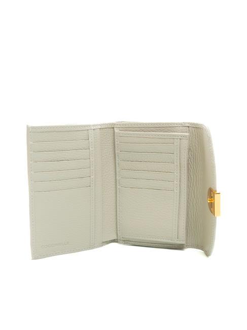 BLOSSOM Portefeuille en cuir grain&eacute; moyen m&ucirc;re - Portefeuilles Femme