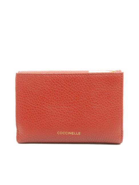 BLOSSOM Portefeuille en cuir grain&eacute; moyen &Eacute;rable - Portefeuilles Femme