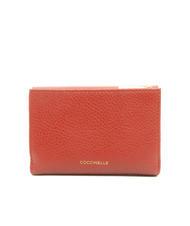 COCCINELLE BLOSSOM Portefeuille en cuir grain&eacute; moyen &Eacute;rable - Portefeuilles Femme - 3