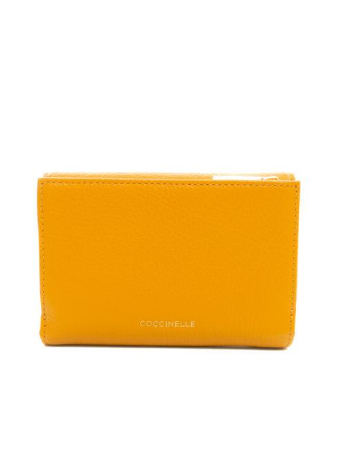 BLOSSOM Portefeuille en cuir grain&eacute; moyen r&eacute;sine - Portefeuilles Femme