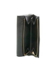 COCCINELLE BLOSSOM Portefeuille en cuir grain&eacute; moyen Noir - Portefeuilles Femme - 4
