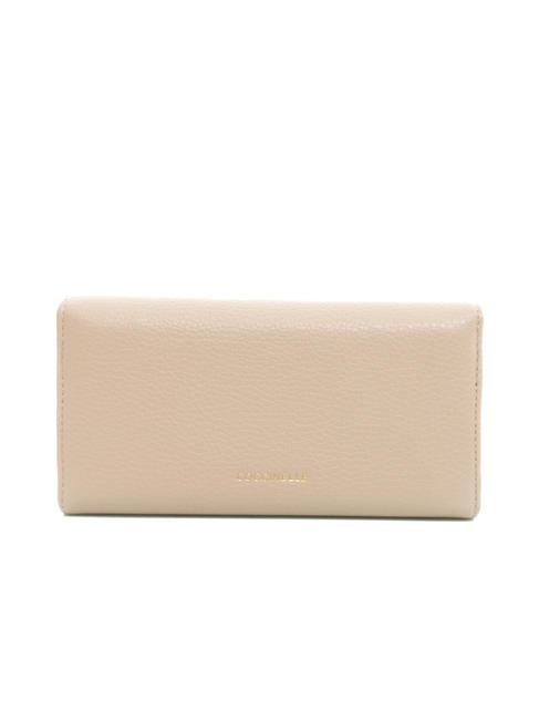 BLOSSOM Grand portefeuille en cuir textur&eacute; rose poudr&eacute; - Portefeuilles Femme