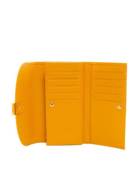 BLOSSOM Grand portefeuille en cuir textur&eacute; r&eacute;sine - Portefeuilles Femme