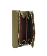 COCCINELLE DORA Petit portefeuille en cuir textur&eacute; Loden - Portefeuilles Femme - 4