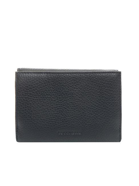 DORA Petit portefeuille en cuir textur&eacute; dARKBlue - Portefeuilles Femme