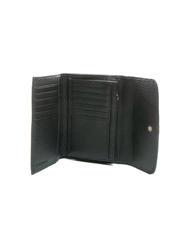 COCCINELLE DORA Petit portefeuille en cuir textur&eacute; Noir - Portefeuilles Femme - 2