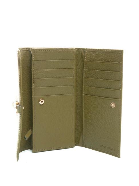 DORA Portefeuille en cuir grain&eacute; moyen Loden - Portefeuilles Femme