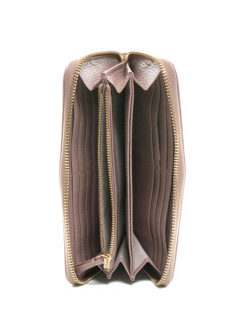DORA Grand portefeuille en cuir zipp&eacute; autour an&eacute;mone - Portefeuilles Femme