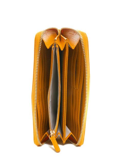 DORA Grand portefeuille en cuir zipp&eacute; autour r&eacute;sine - Portefeuilles Femme