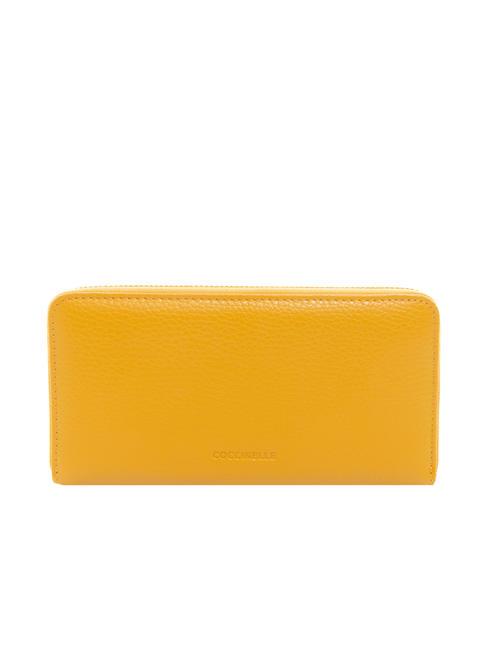 DORA Grand portefeuille en cuir zipp&eacute; autour r&eacute;sine - Portefeuilles Femme
