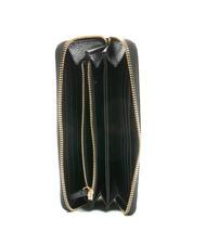 COCCINELLE DORA Grand portefeuille en cuir zipp&eacute; autour Noir - Portefeuilles Femme - 2