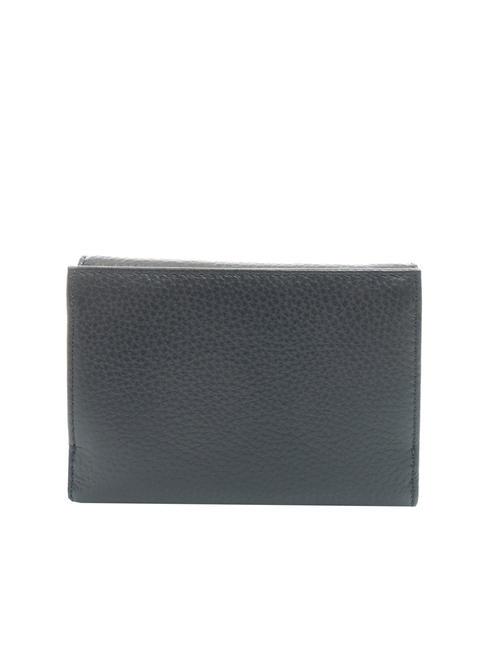DOT Petit portefeuille en cuir textur&eacute; dARKBlue - Portefeuilles Femme